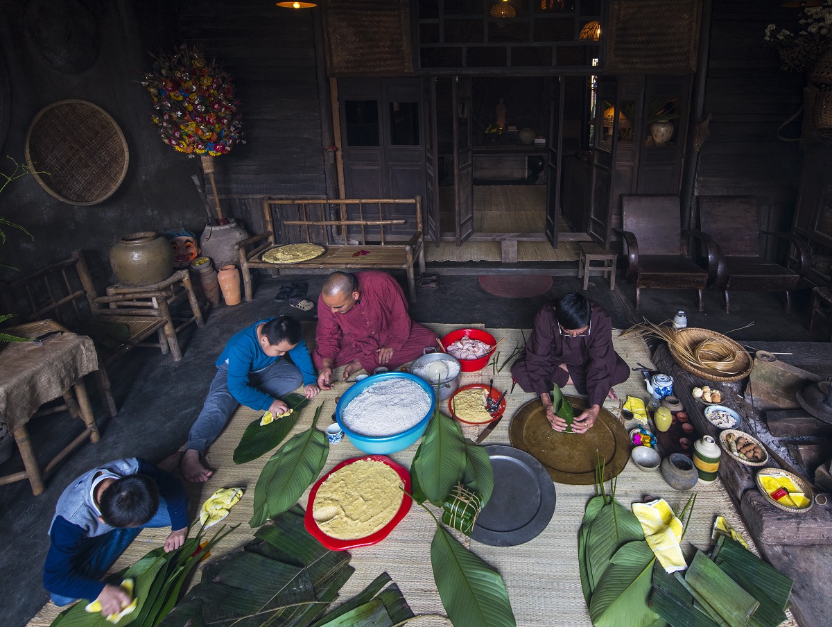 Bánh chưng, Bánh tét - món ăn truyền thống trong Tết của người Huế