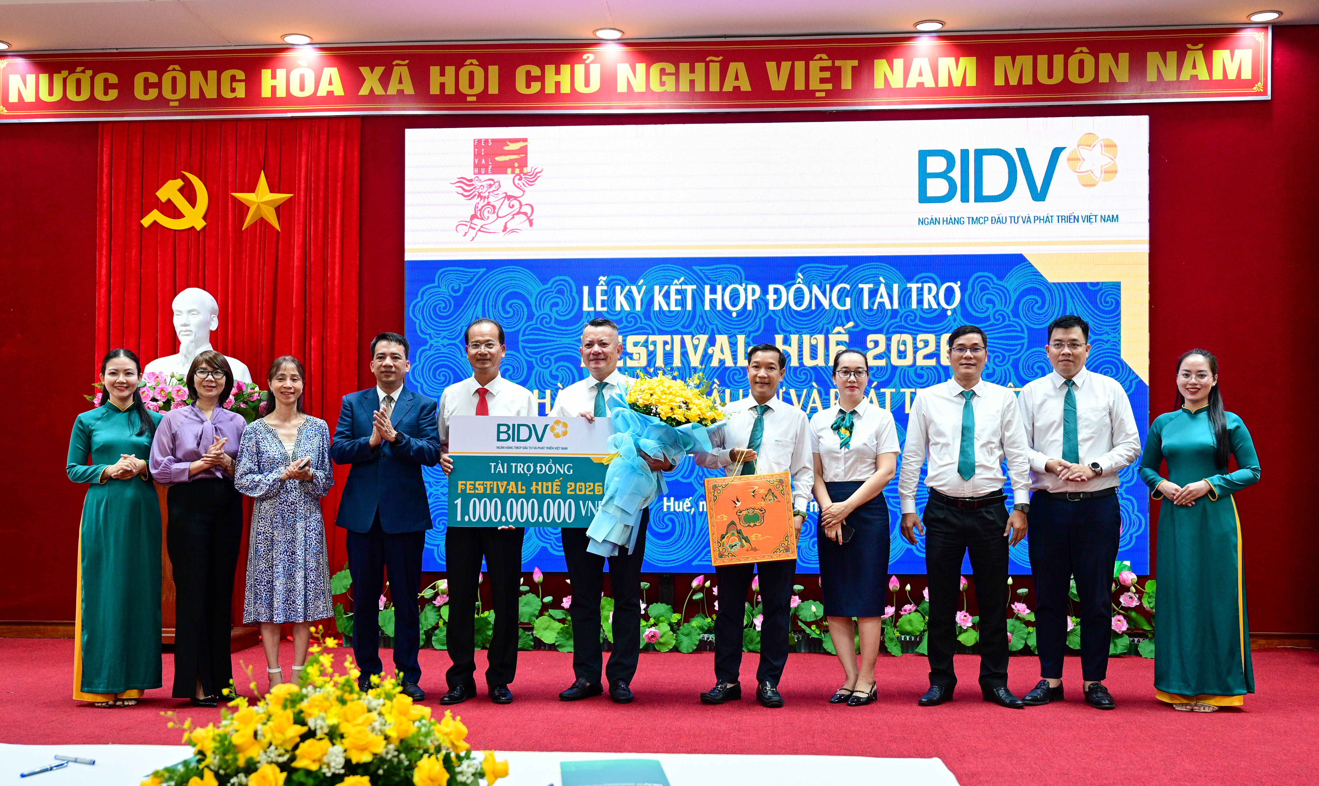 BIDV đồng hành cùng Festival Huế 2026 với vai trò “Nhà tài trợ Đồng”